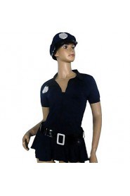 Sexy and Cool Girl Ink Blue Dress Police Uniform