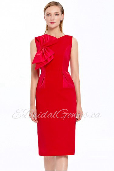 Scoop Sheath / Column Knee-length Cocktail Party / Prom Dress