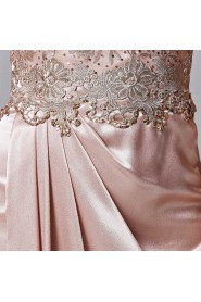 Scoop Evening Dress Floor-length Sheath / Column Evening / Prom Dress