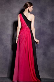 Asymmetrical  Evening / Prom Dress Sheath / Column with Paillettes