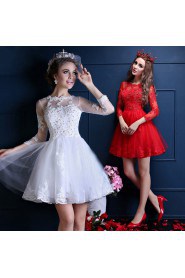 Ball Gown Jewel Cocktail Party Dress with Flower(s)