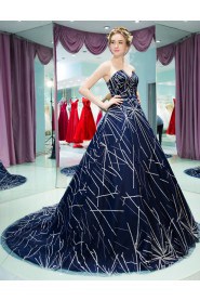 Ball Gown V-neck Prom / Formal Evening Dress