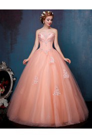 Ball Gown Strapless Prom / Formal Evening / Quinceanera / Sweet 18 Dress with Beading