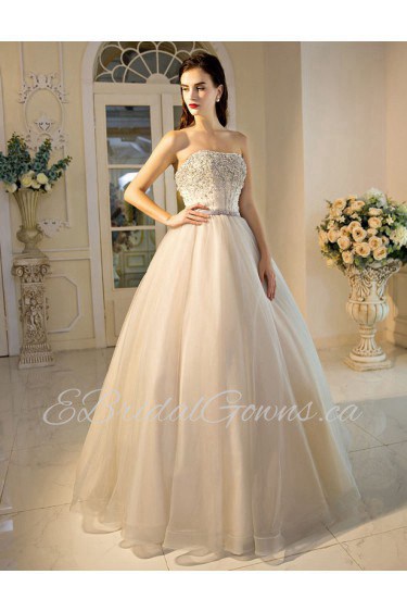 Ball Gown Strapless Tulle Prom / Formal Evening Dress with Sequins