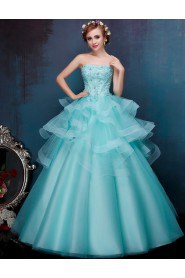 Ball Gown Strapless Prom / Formal Evening / Quinceanera / Sweet 18 Dress with Beading
