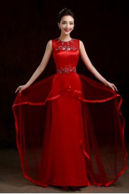 Sheath / Column Jewel Prom / Evening Dress with Crystal