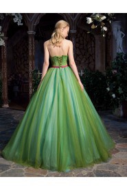 Ball Gown Strapless Prom / Evening Dress with Flower(s)