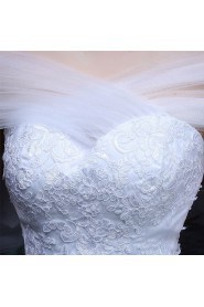 Trumpet / Mermaid Off-the-shoulder Tulle Wedding Dress