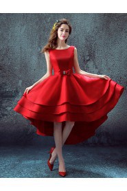 A-line Scoop Knee-length Prom / Evening Dress