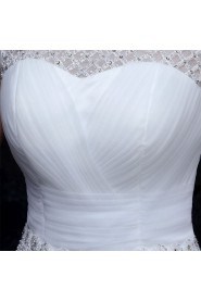 Ball Gown Bateau Organza Wedding Dress