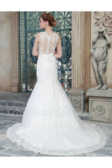 Trumpet / Mermaid Jewel Wedding Dress