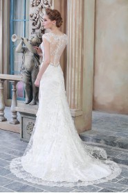 Trumpet / Mermaid V-neck Lace Wedding Dress