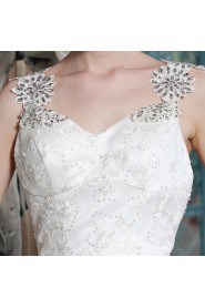 Trumpet / Mermaid V-neck Lace Wedding Dress