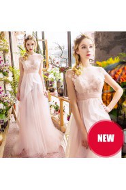 A-line Jewel Prom / Evening Dress