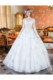 Ball Gown Off-the-shoulder Tulle Wedding Dress