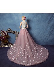 A-line Scoop Tulle Quinceanera Dress
