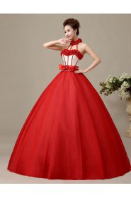 Ball Gown Halter Tulle Quinceanera Dress