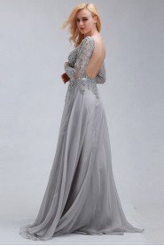 Sheath / Column Bateau Chiffon Prom / Evening Dress