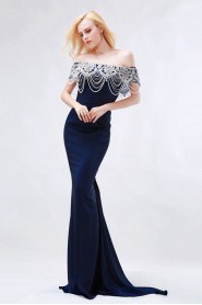 Trumpet / Mermaid Off-the-shoulder Satin Prom / Evening Dress