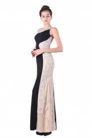 Sheath / Column Scoop Satin Prom / Evening Dress