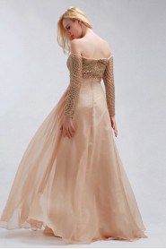 Sheath / Column Off-the-shoulder Tulle,Chiffon Prom / Evening Dress