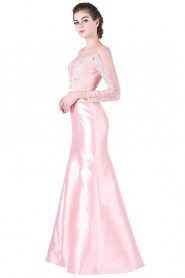 Trumpet / Mermaid Bateau Tulle Prom / Evening Dress
