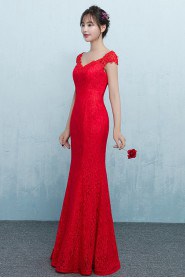 Trumpet / Mermaid Off-the-shoulder Prom / Evening Dress