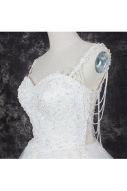 Ball Gown Straps Lace Wedding Dress