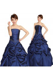 Ball Gown Strapless Satin Prom / Evening Dress
