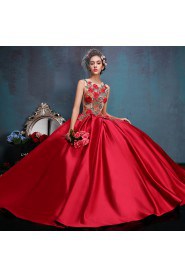 Ball Gown Jewel Lace Quinceanera Dress