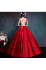 Ball Gown Jewel Lace Quinceanera Dress