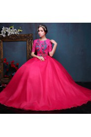 Ball Gown Scoop Tulle Quinceanera Dress