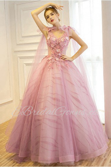 Ball Gown V-neck Quinceanera Dress