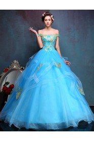 Ball Gown Off-the-shoulder Tulle Quinceanera Dress