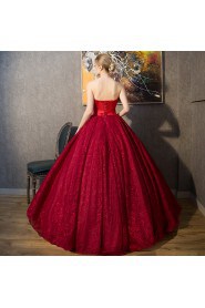 Ball Gown Strapless Lace Quinceanera Dress