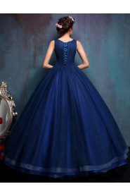 Ball Gown Scoop Tulle Quinceanera Dress