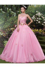 Ball Gown Halter Tulle Prom / Evening Dress