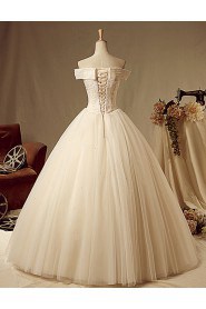 Ball Gown Off-the-shoulder Wedding Dress