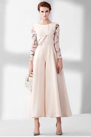 A-line Scoop Evening / Prom Dress with Embroidery