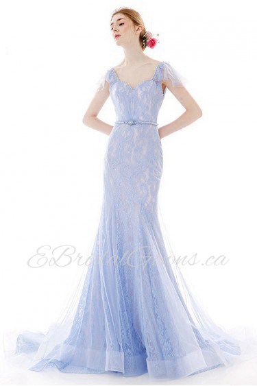 Trumpet / Mermaid Strapless Evening / Prom Dress with Rhinestone