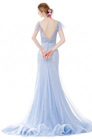 Trumpet / Mermaid Strapless Evening / Prom Dress with Rhinestone