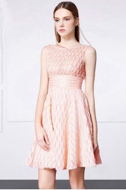 A-line Scoop Evening / Prom Dress with Beading