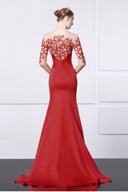 Trumpet / Mermaid Scoop Evening / Prom Dress with Embroidery