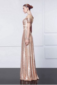 Sheath / Column Scoop Evening / Prom Dress with Rhinestone
