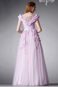 Ball Gown V-neck Evening / Prom Dress