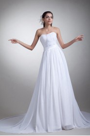 Chiffon Sweetheart A Line Gown