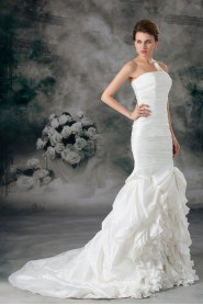 Taffeta Strapless Mermaid Gown