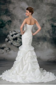 Taffeta Strapless Mermaid Gown