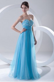 Chiffon and Net Sweetheart Dress