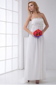 Chiffon Sweetheart Empire Dress with Sequins